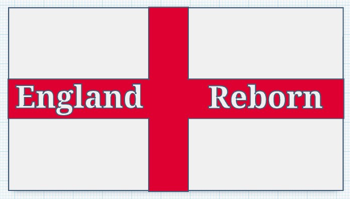 England Reborn Fridge Magnet